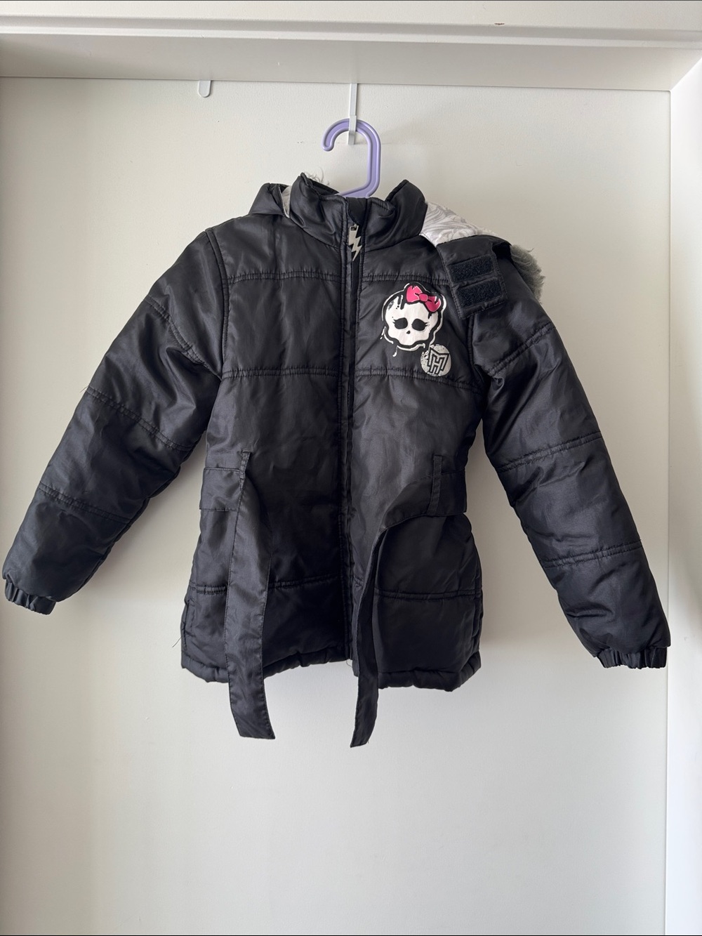 Monster High Girls Puffer Jacket | Size 6/6X | Official Mattel Licensed
